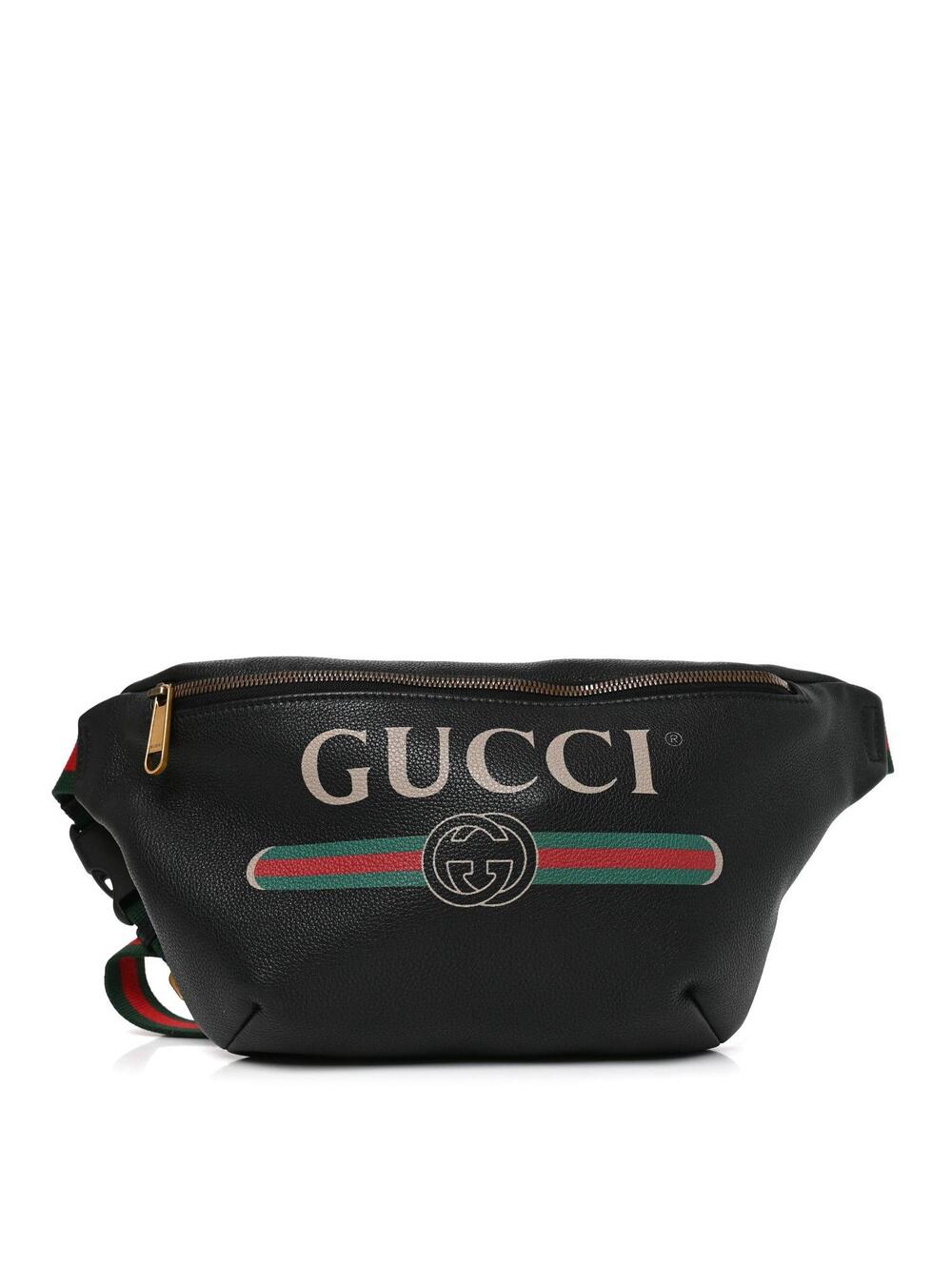 Gucci Grained Calfskin Logo Belt Bag #348599G92B